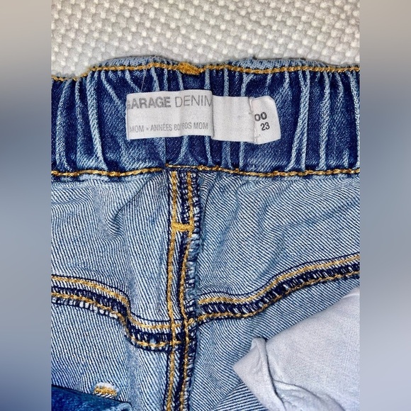 Women’s‎ GARAGE high elastic waist rolled up Jean shorts 80’s Mom size 00 - Picture 5 of 9